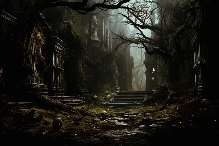 O Reino Inferior de Blixtrombil Malifluous um lugar de escuridão e perigo