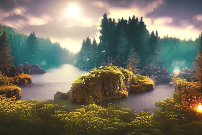 O Reino Superior de Blixtrombil Malifluous um lugar de beleza e harmonia