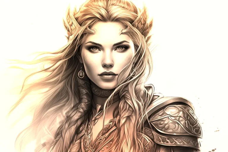 Borghild Blixtrombil criadora e heroína do Reino Blixtrombil Malifluous e uma guerreira